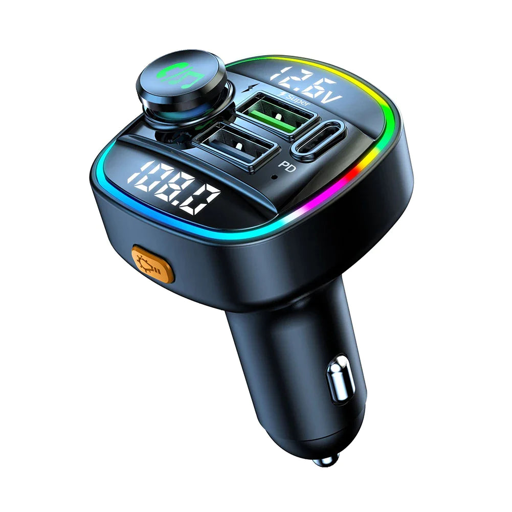 Your Music, Your Way: Bluetooth 5.0 FM Transmitter for Every Journey!